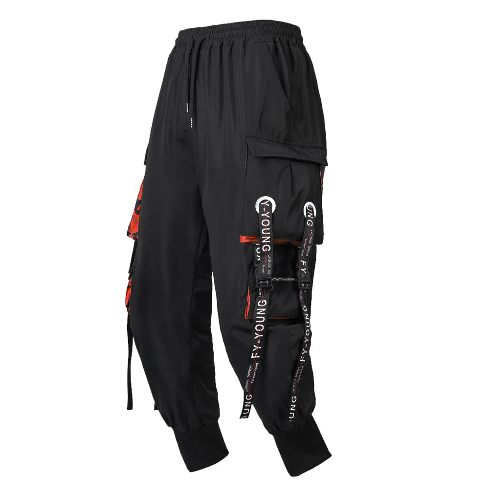 Cargo Pants Men Hip Hop Multi Pockets Track Trousers