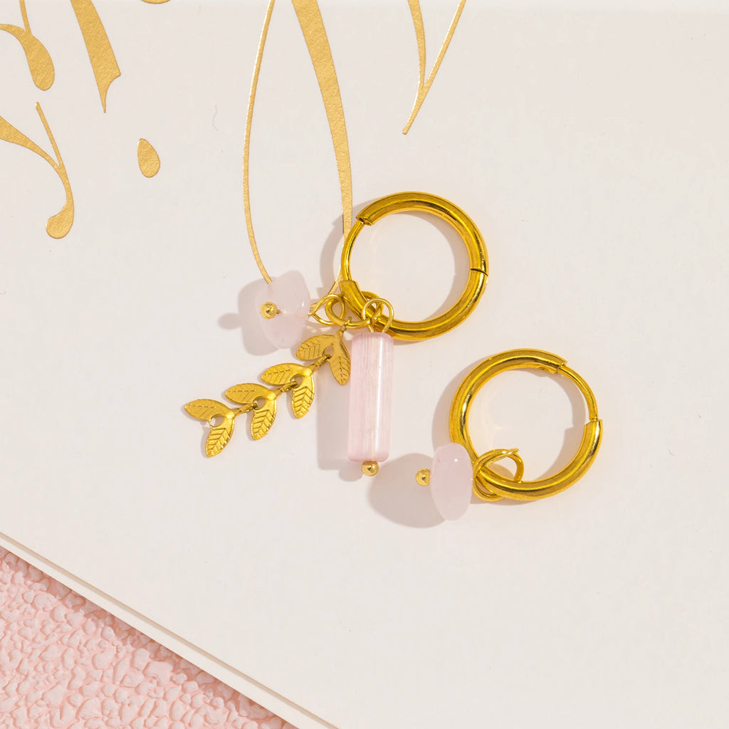Stainless Steel 18K Gold PVD Plated Hoop Earrings for Women