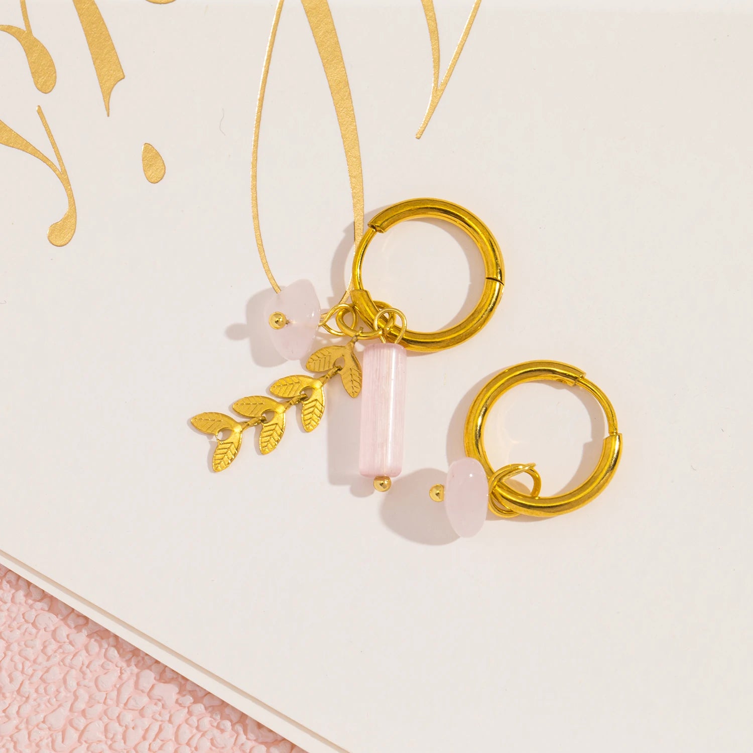 Stainless Steel 18K Gold PVD Plated Hoop Earrings for Women