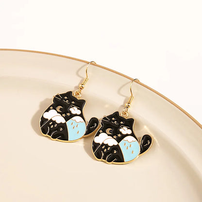Fashion Cute Enameled Animal Dangle Drop Earrings