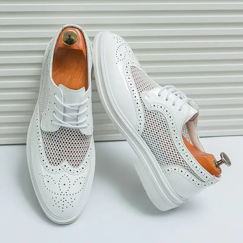 Men’s Premium Leather Wedding Dress Shoes – Formal Slip-On Shoes