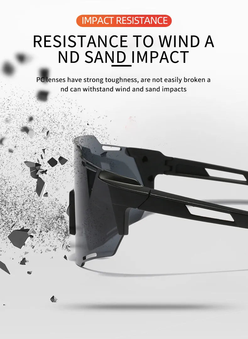 Cycling Sunglasses Unisex UV400 Cycling Shades fit for Running Hiking Windproof eyeswear Outdoor glasses