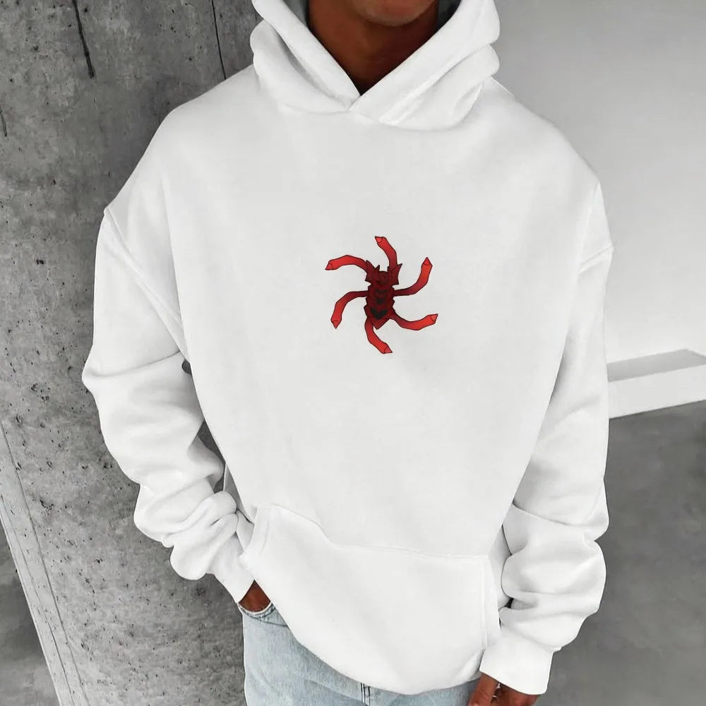 Pokémon Anime Giratina Genuine Printed Men's Pullover Autumn and Winter New Loose Casual Gym Sports American Hip Hop Sweater Top