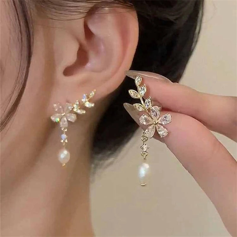 Luxury Zircon Water Drop Earrings for Women