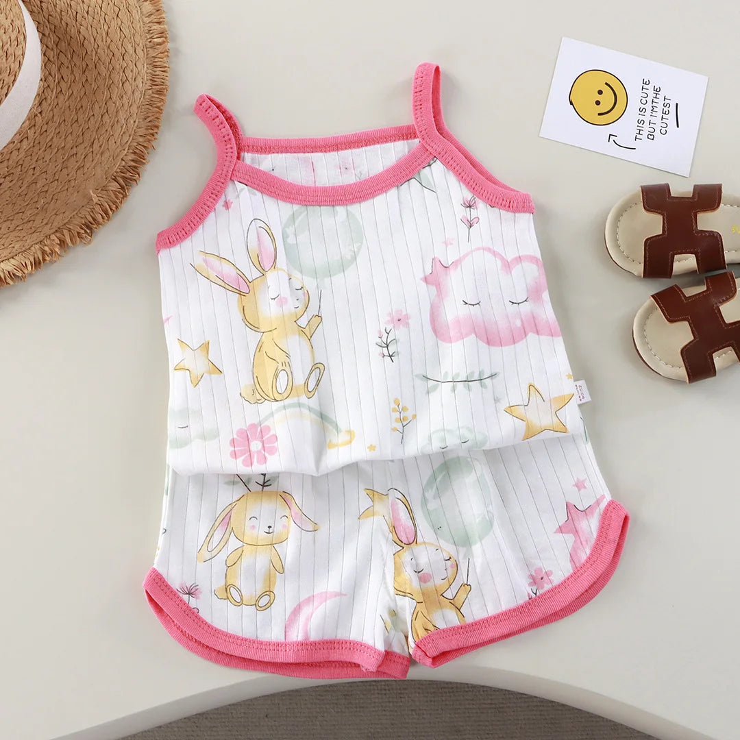 Baby Sleeveless Tops Shorts