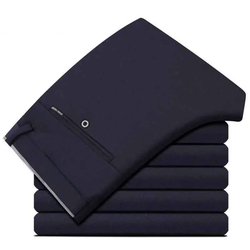 Mens Summer Fashion Business Casual Suit Pants Long Pants