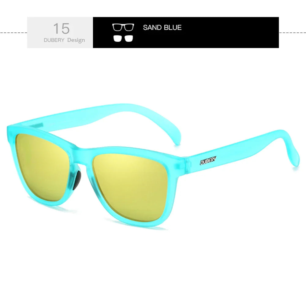 DUBERY Full Rim Polarized Sunglasses For Men And Women 28 Colors Model 550