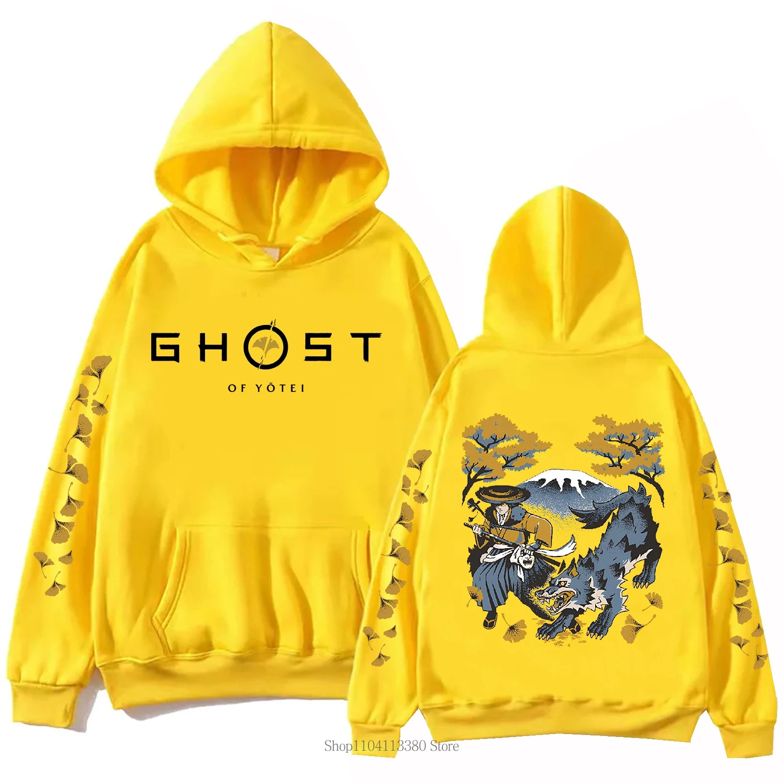 New Ghost Graphic Hoodie Autumn Winter Men Women Harajuku Casual Fashion Arcane Vintage Y2K Fleece Long Sleeve Tops Pullover