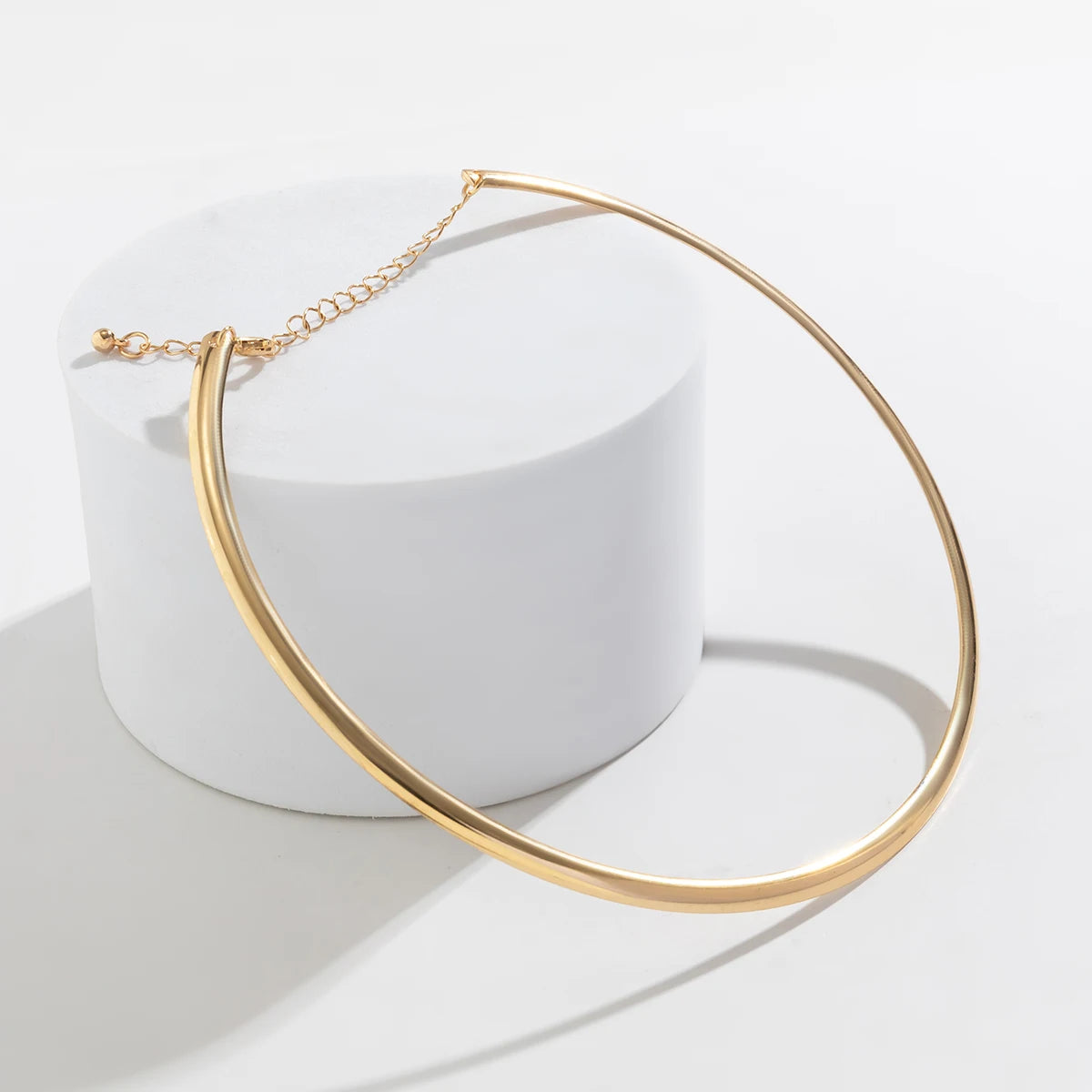 Vintage Iron Metal Torques Choker Necklace for Women