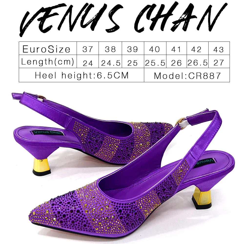 Evening Party Shoes And Bag Set Hollow Design Bag With Shoes