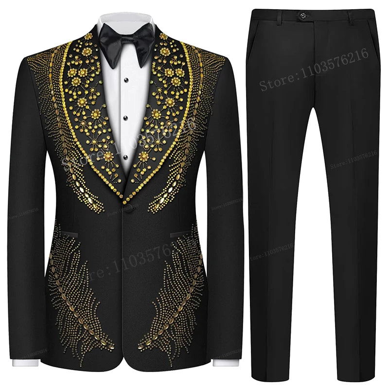 Olibexley Men's Suits 2 Pieces Sets