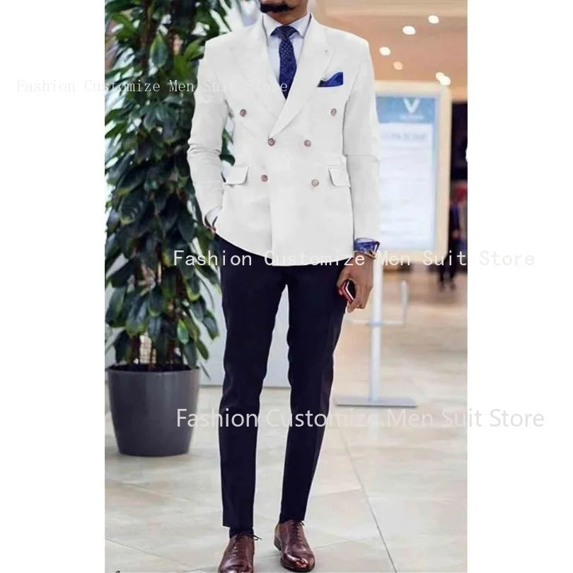 Double Breasted Prom Suits For Men