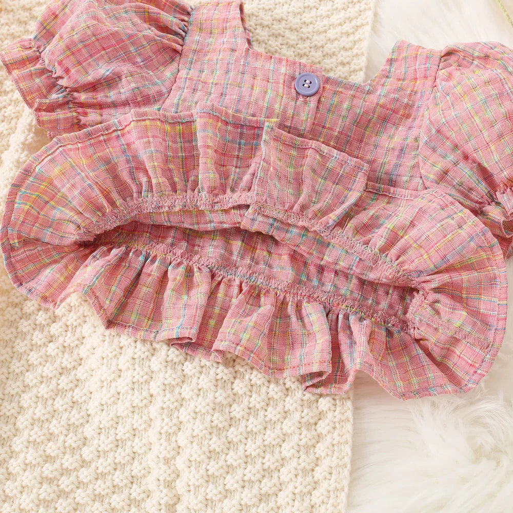 Baby Girl Bubble Sleeve Top And Shorts