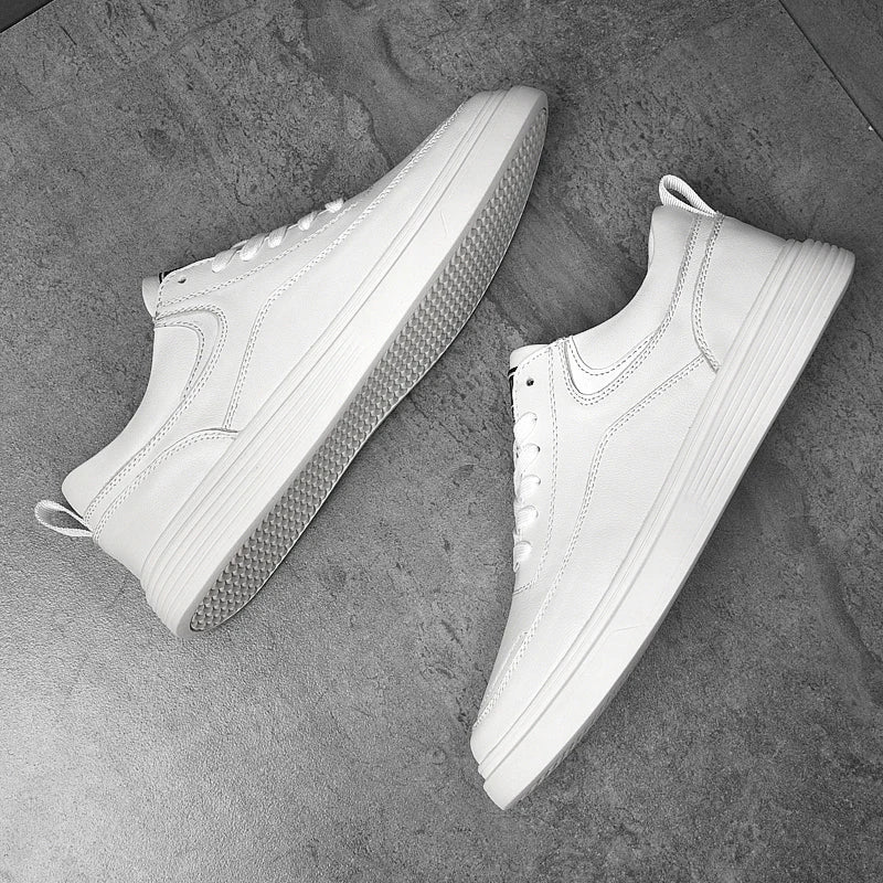 Genuine Leather Men Skateboard Shoes Youth Sneakers Designer Brand Vulcanize Footwear Fashion Male Casual Shoes New Trend Flats