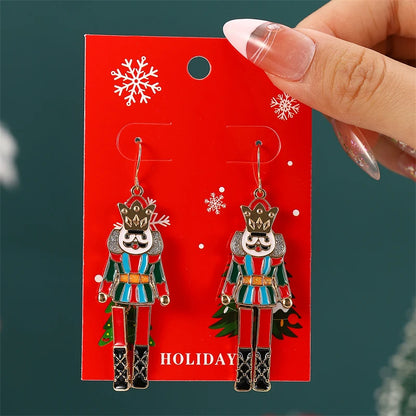 Fashion Soldier King Pendant Earrings for Women
