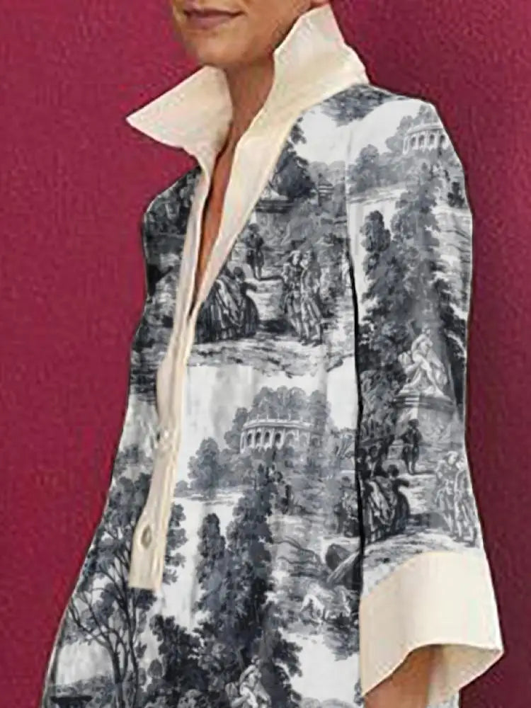 Female Vintage Elegant Printed Party Evening Mini Dresses
