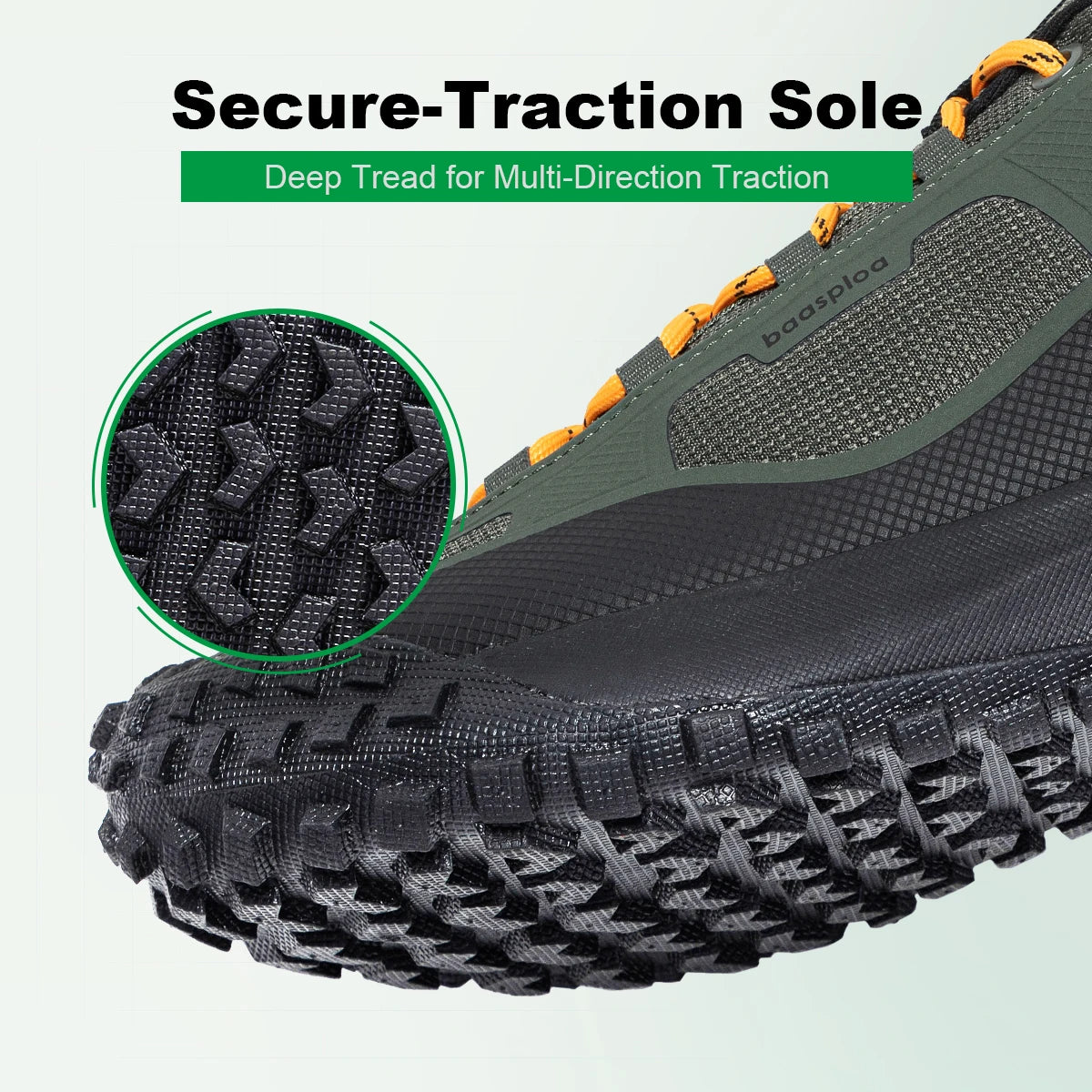 Men Hiking Shoes Casual Lightweight Lace-Up Walking Shoes