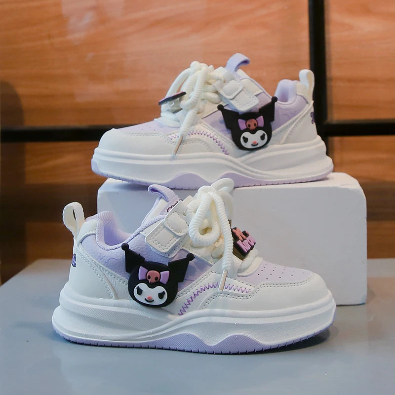 Kuromi Sanrio Kids Skate Shoes Cosplay Girl Casual Comfortable Breathable Sports Fashion Children Cartoon Shoes Autumn Winter