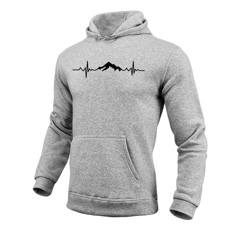 2025 Hot Sale Men's Hooded Long Sleeved Sweatshirts High Quality Male Daily Casual Sports Fitness Hoodies All Season Fashion Top