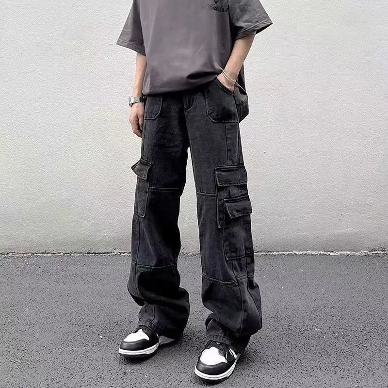 High Street Multi-pocket Work Pants