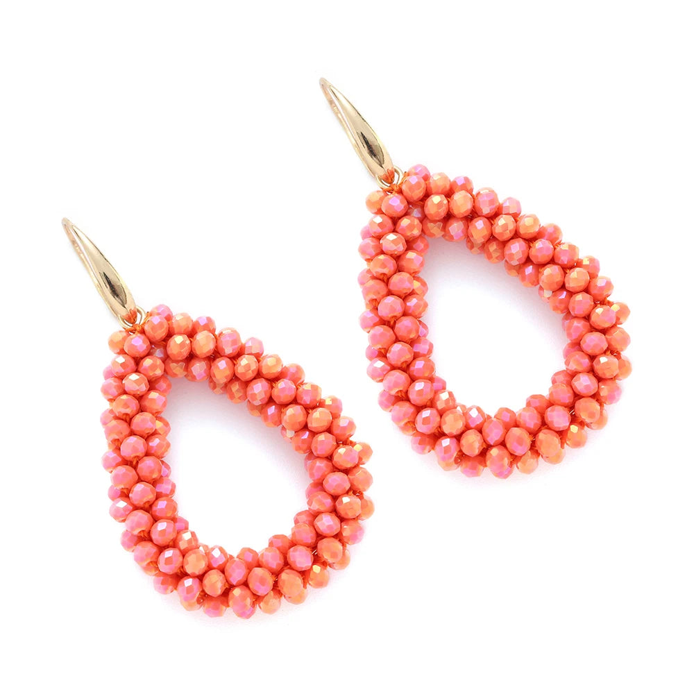 Mixed Color Big Drop Earrings for Women