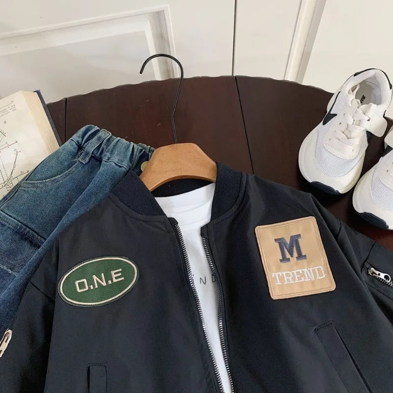 Child Fashion Baseball Coat