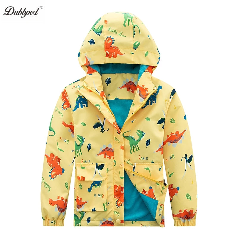 Kids Dinosaur Boys Girls Jackets