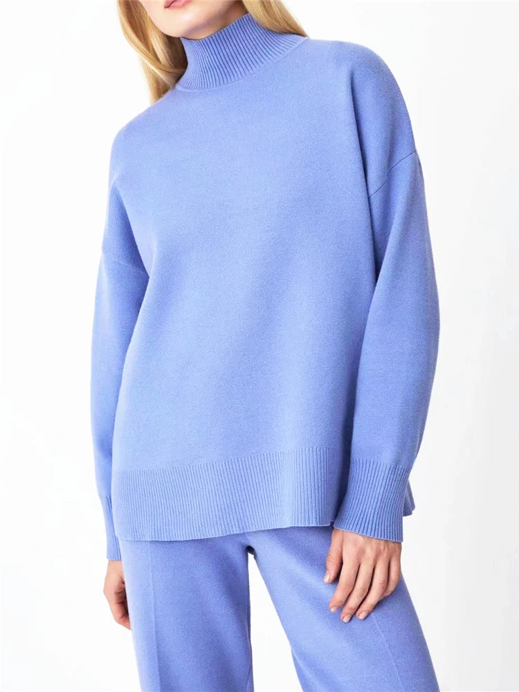 Women Sets Knitted Tracksuit