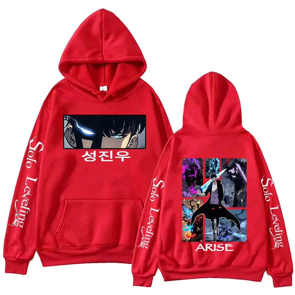 2025 Solo Seveling Hot Anime Hoodie Harajuku Hip Hop Pullover Tops Sweatshirt Fans Gift