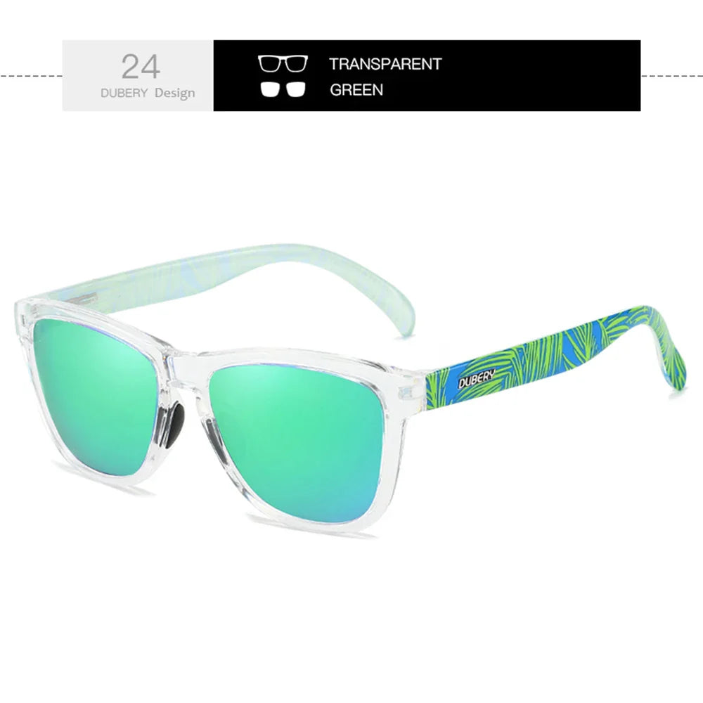 DUBERY Full Rim Polarized Sunglasses For Men And Women 28 Colors Model 550