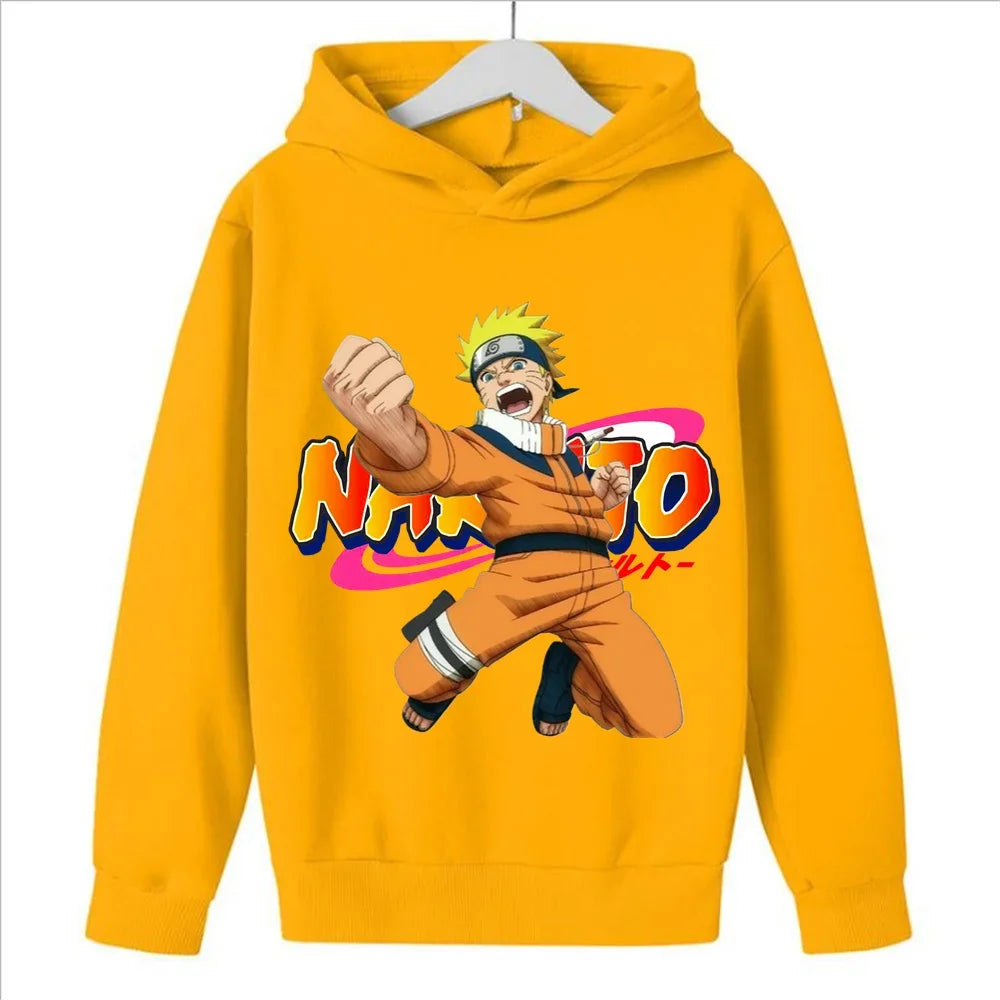 "Naruto Anime Children's Clothing Fashion Design Print Winter Long-sleeved Boy  Girl Sweaters Kawaii Casual Harajuku
