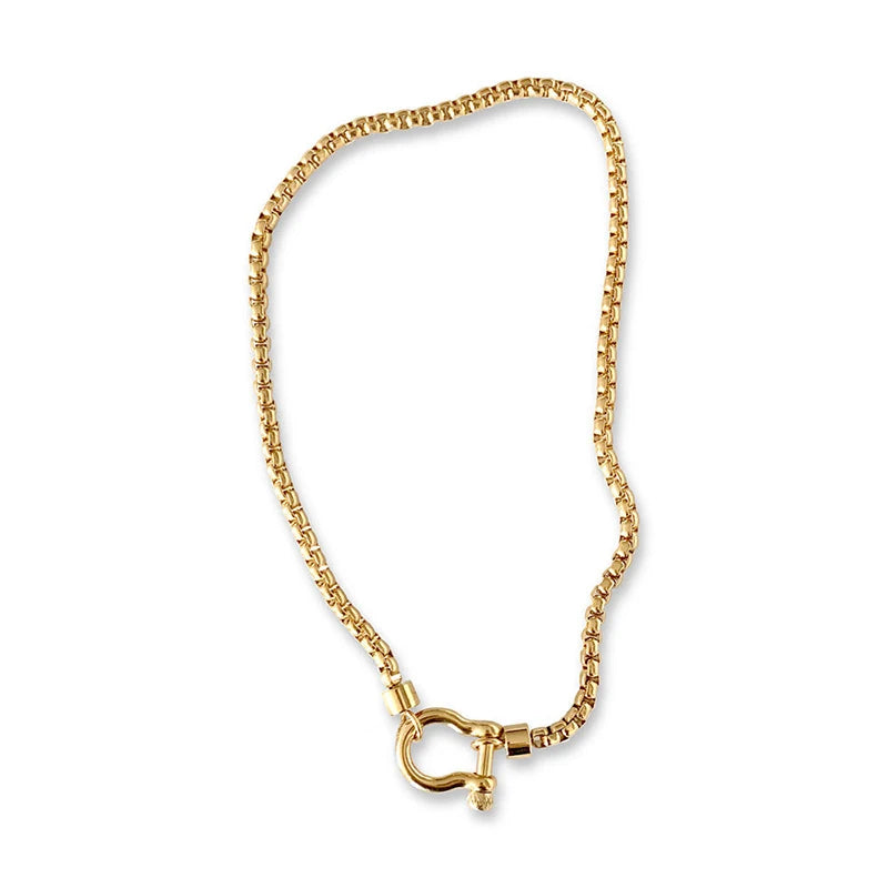 Stainless Steel Carabiner Necklaces For Women