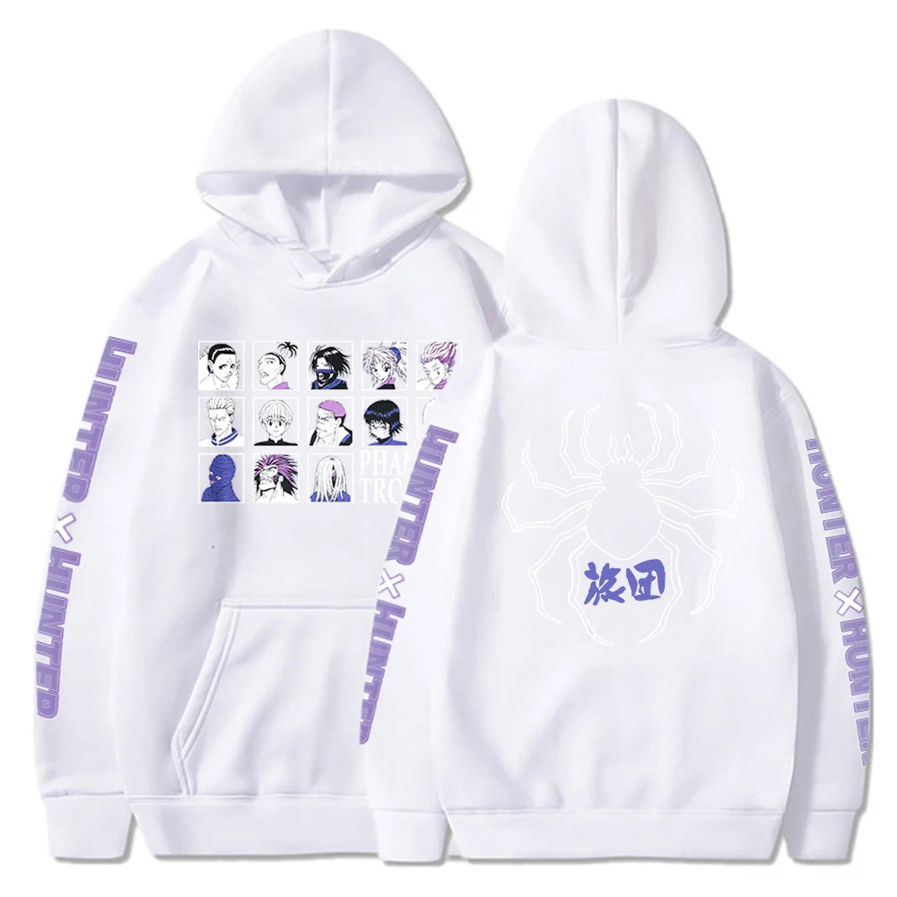 Phantom Troupe Hisoka Chrollo Print Hooded Hunter X Hunter Anime Sweatshirt