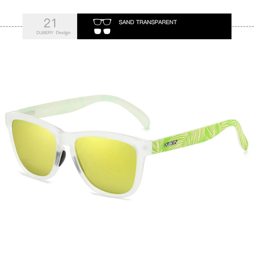 DUBERY Full Rim Polarized Sunglasses For Men And Women 28 Colors Model 550