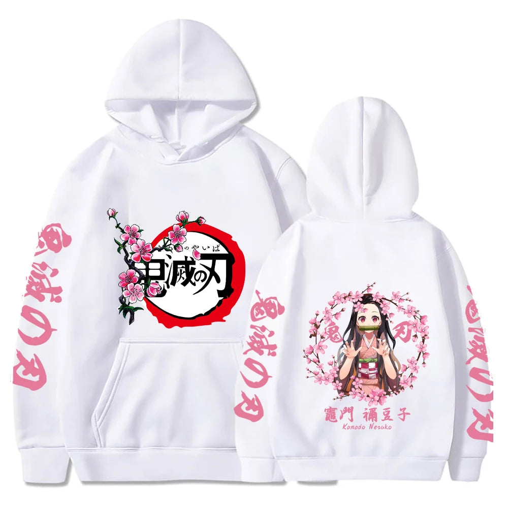Anime Hoodie Mens Fashion Warm Sweatshirt Graphical Printed Hip Hop Hoodies