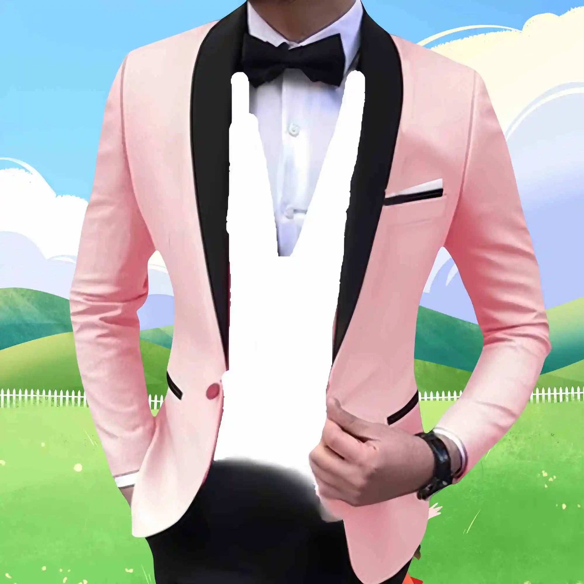 Mens 3 Piece Casual Tuxedos for Wedding
