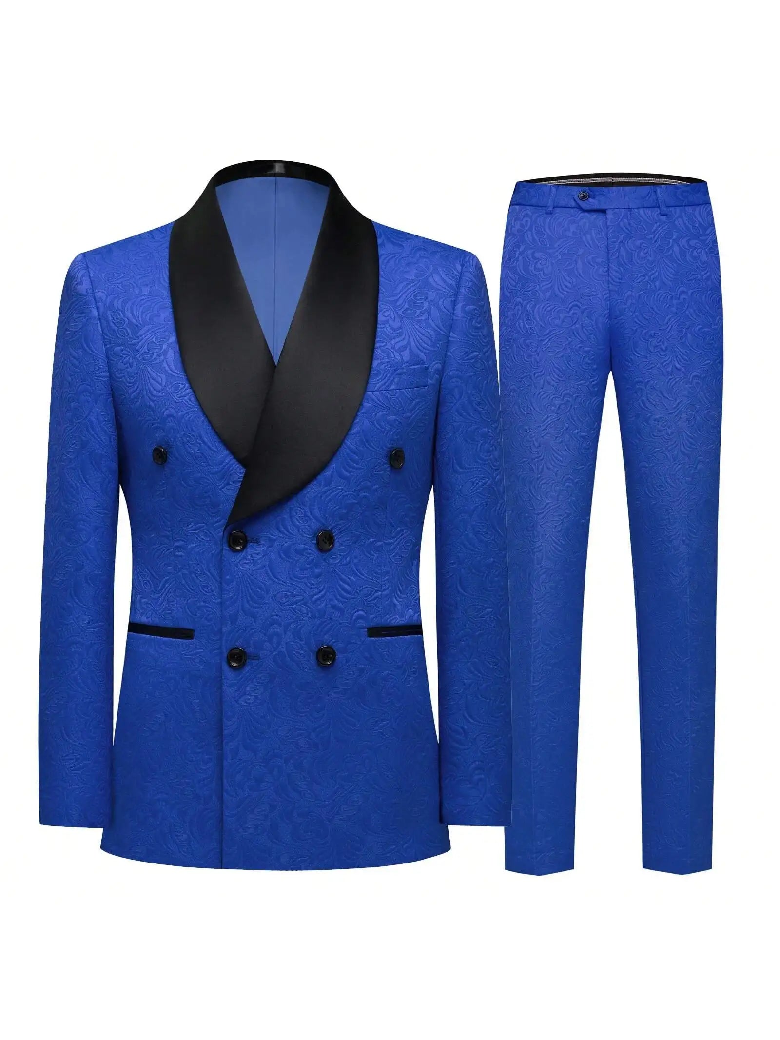 Men's 2 Piece Slim Fit Floral Tuxedo Suit