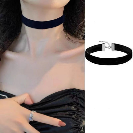 Gothic Style Black Velvet Choker Necklaces Rope Women