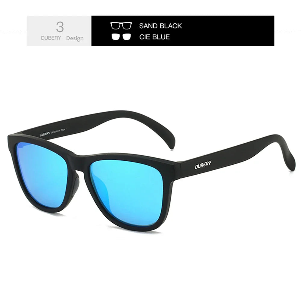 DUBERY Full Rim Polarized Sunglasses For Men And Women 28 Colors Model 550