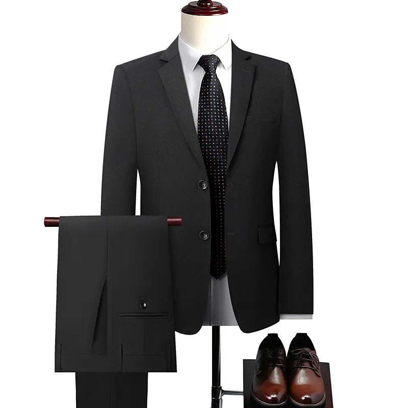 Men High quality four-sided stretch Suit