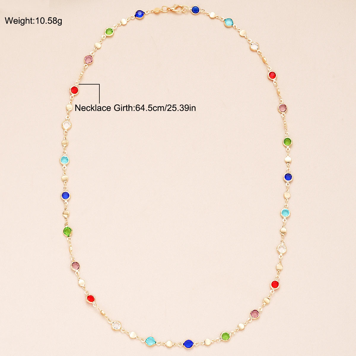 Colorful Long Y-Shaped Necklace for Women