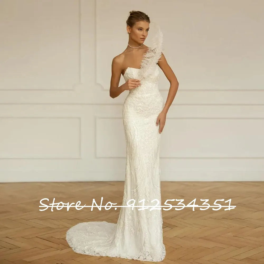 Gelinlik Boat Neck Mermaid Wedding Dresses