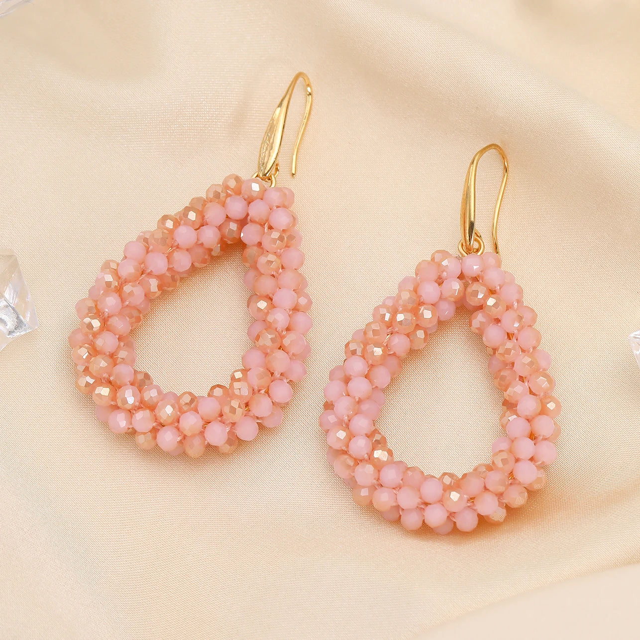 Mixed Color Big Drop Earrings for Women