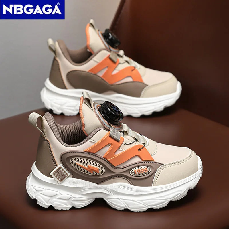 Children's Boys Running Shoes Lightweight Breathable Sports Sneakers for School Fashion Casual Walking Anti-Slip