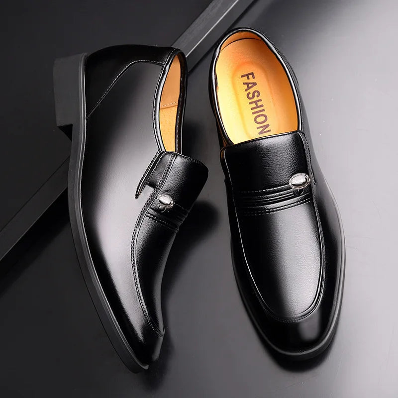 Autumn Increased 6 Cm Men Formal Shoes Hidden Heel Men's Wedding Oxfords Heighten Tall Male Dress Leather Footwear
