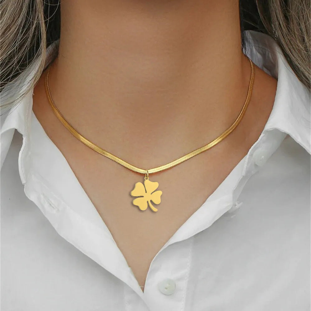 Skyrim Four Leaf Clover Women's Necklace