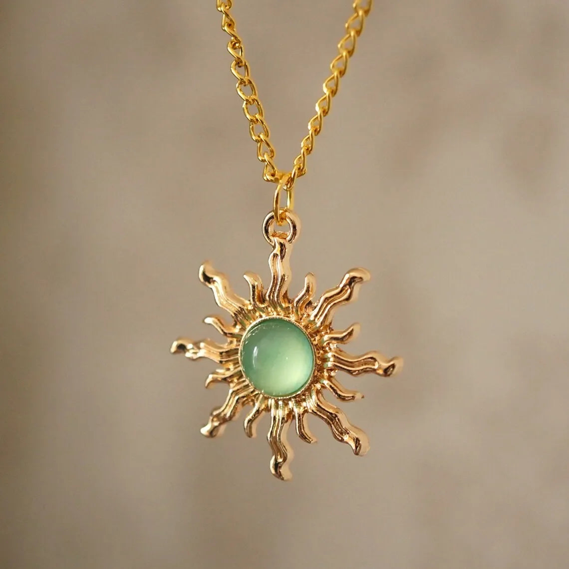 Vintage Sun Earrings Women Fashion