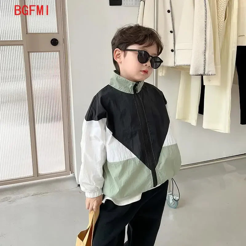 Children's Contrasting Sunscreen Clothing