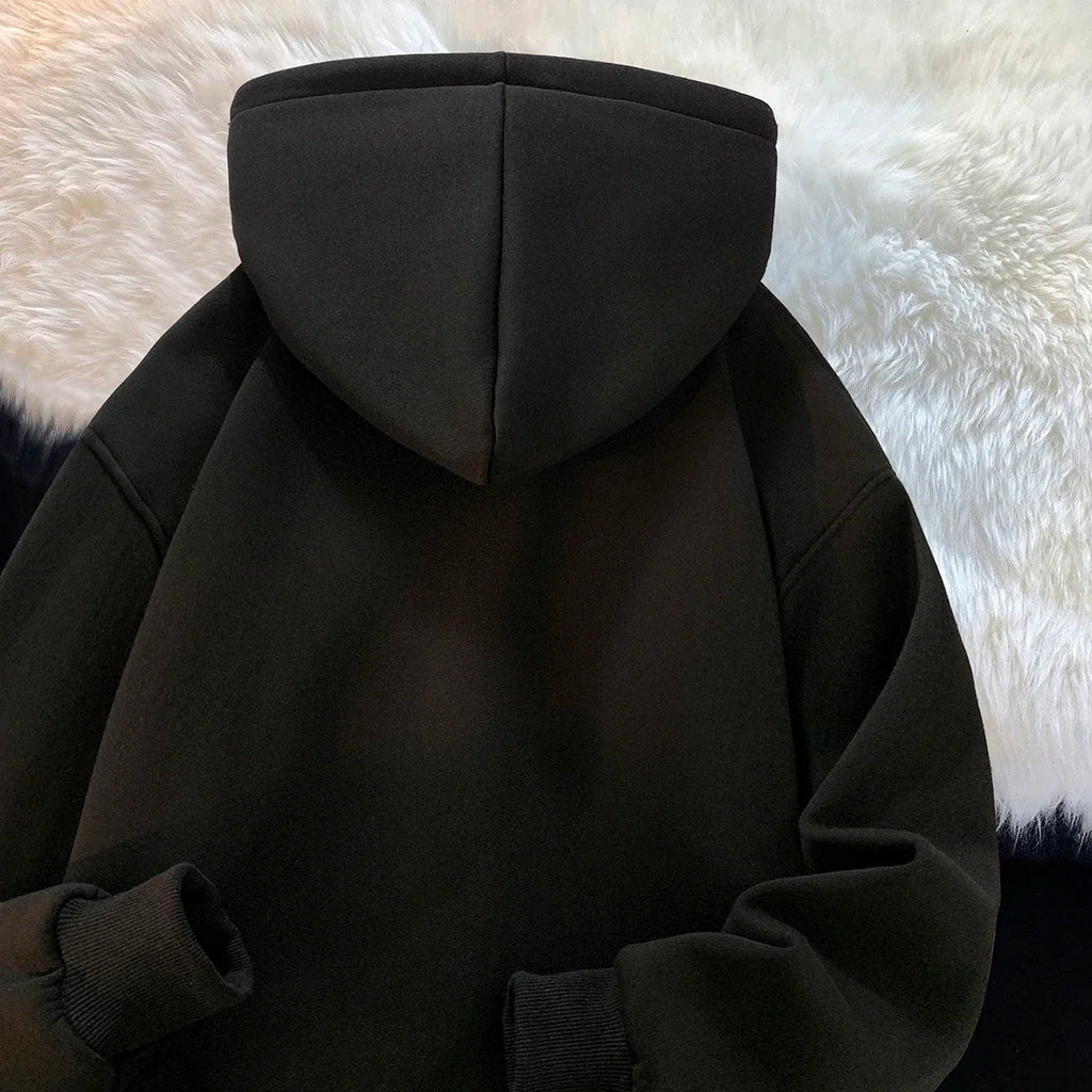 New men's fashionable casual hoodie with American street devil print hoodie for spring and autumn wear trendy and comfortable