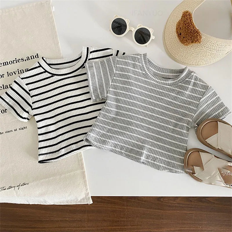 Girls Fashion Striped Sets